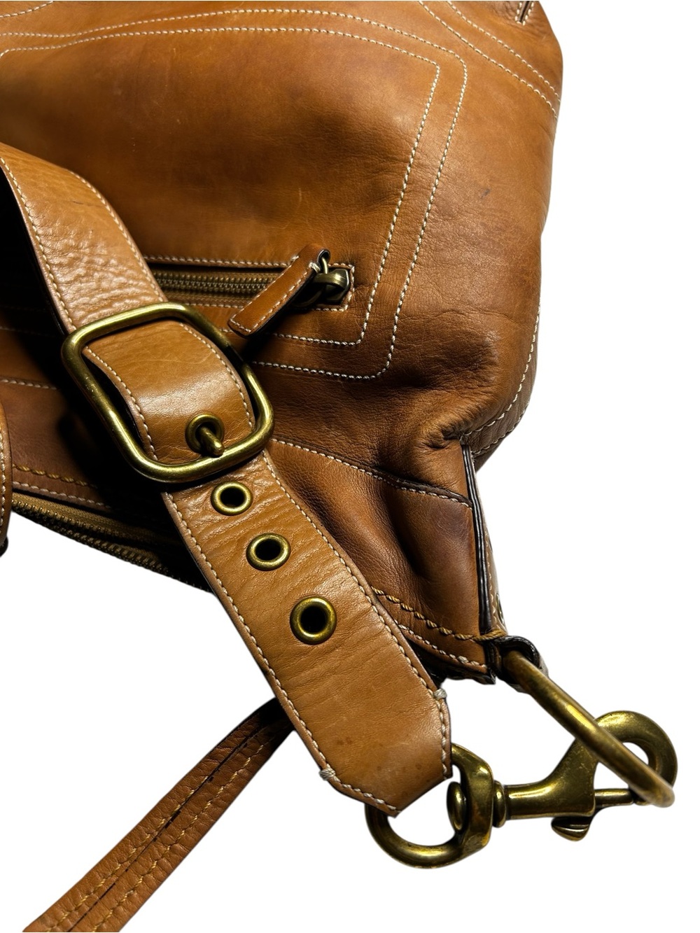 Vintage Coach Chelsea Laced Duffle Crossbody Shoulder Bag 10399 - Picture 6 of 15
